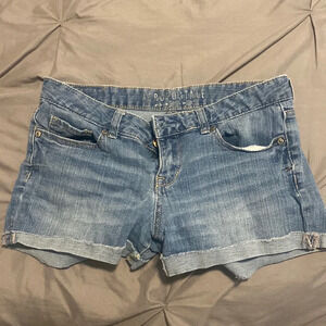 Aeropostale Juniors Bue Denim Jean Mini Shorts Sz 6